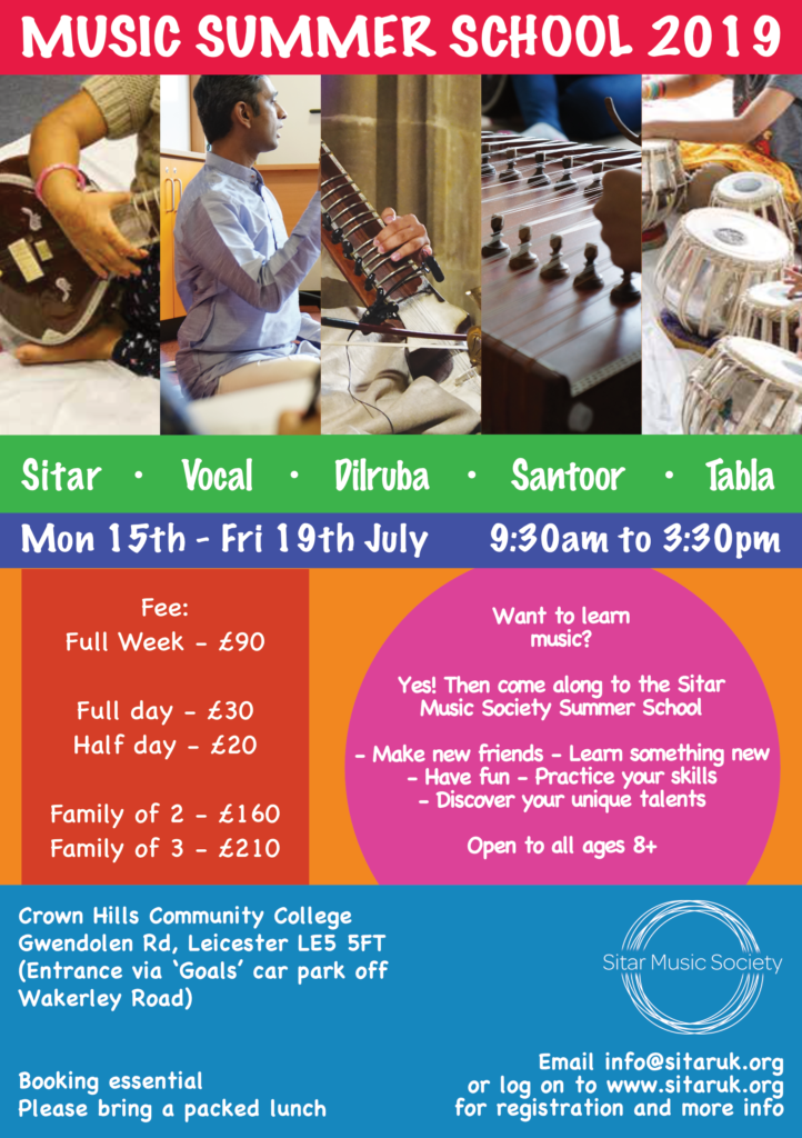 Summer School 2019 Sitar Music Society